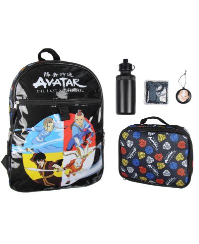Набор Nickelodeon Avatar The Last Airbender (рюкзак, ланчбокс, бутылка, термомокрый пакет), 16"