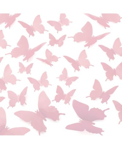 Декоративные настенные элементы Zulay Kitchen 3D Butterfly (24 шт. 3 размера)