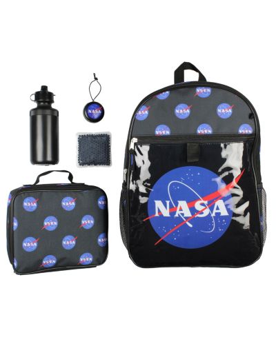 NASA набор: рюкзак, ланч-бокс, бутылка для воды, игрушка, пакет для льда