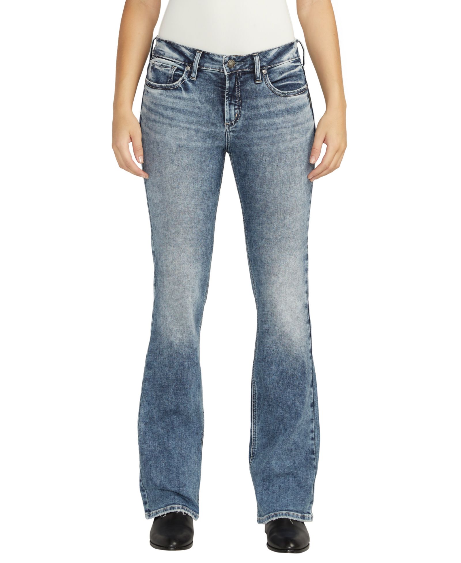 Silver Jeans Co. Women's Suki Mid Rise Bootcut Jeans