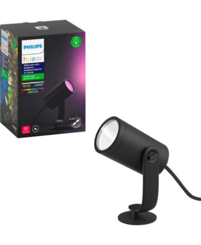 Комплект расширения уличного прожектора Philips Hue Color Ambiance, Weatherproof, 16 Million Colors, Requires Hue Bridge