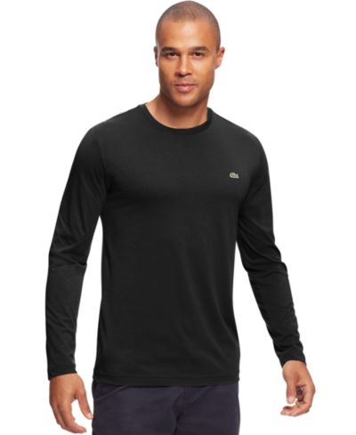 Lacoste Мужская футболка Jersey с длинным рукавом и круглым вырезом