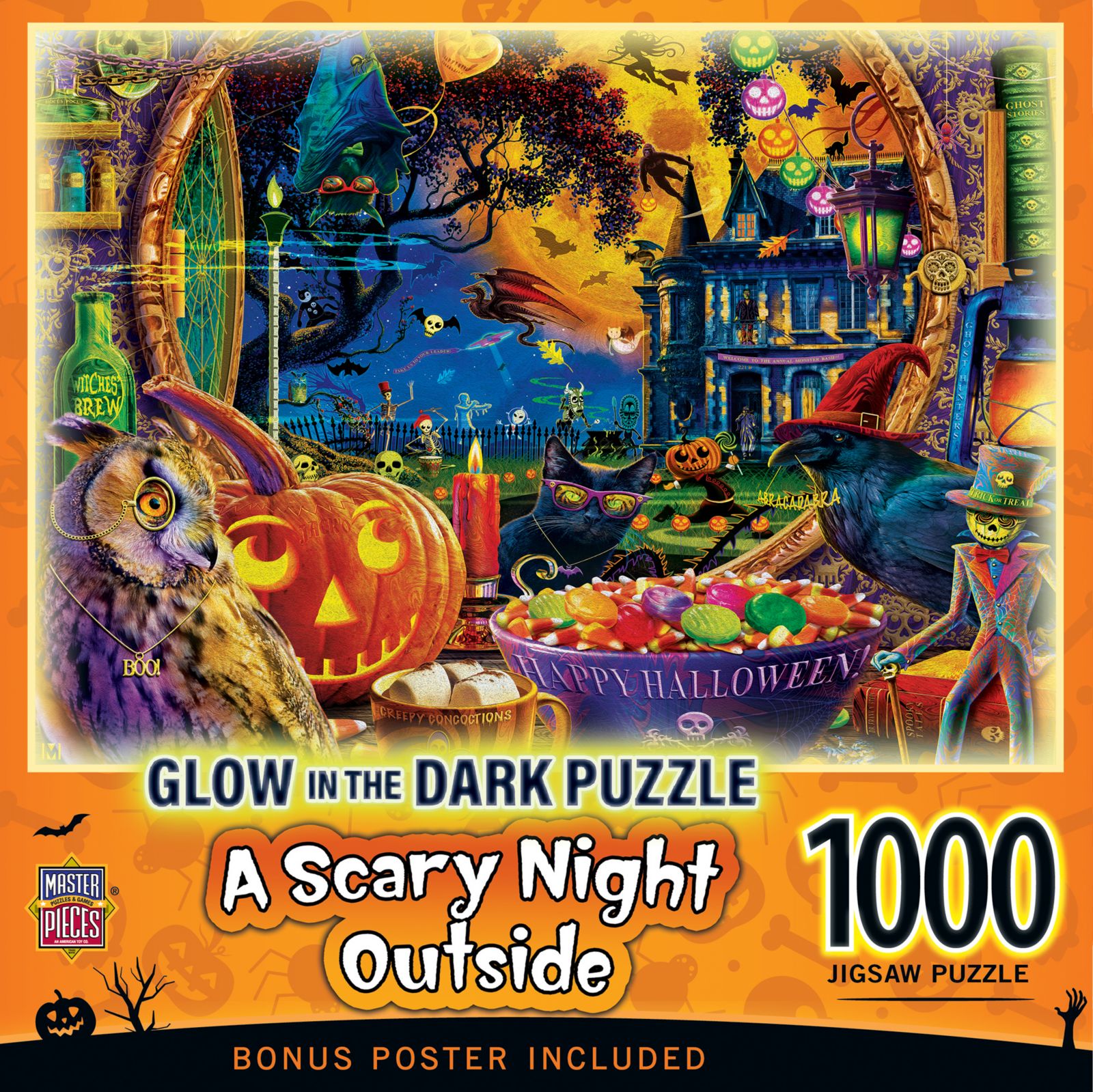Пазл MasterPieces Glow in the Dark - A Scary Night Outside 1000 Piece