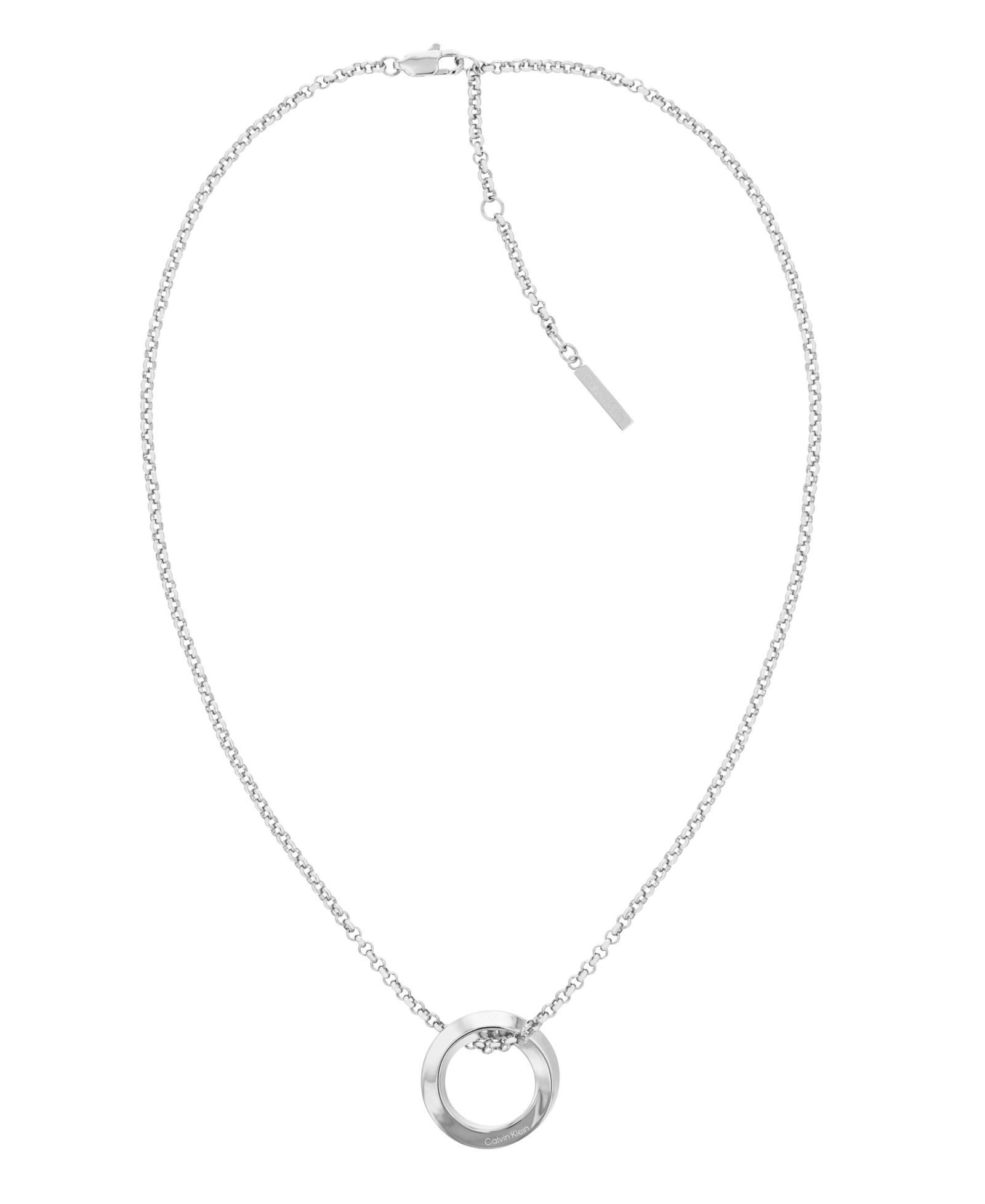 Calvin Klein Women's Silver-Tone Stainless Steel Chain Necklace