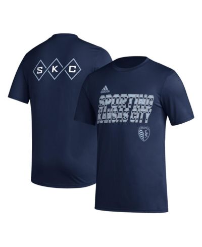 Мужская футболка adidas Sporting Kansas City Team Jersey Hook AEROREADY Navy