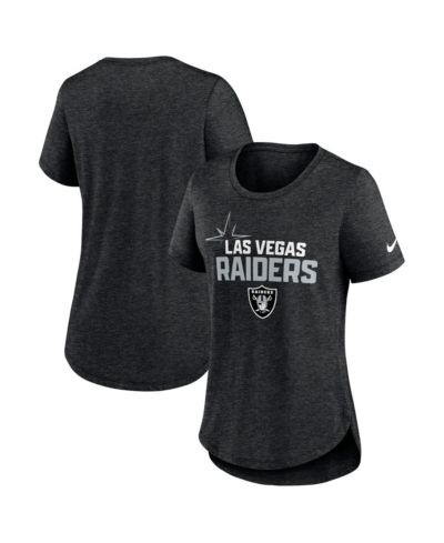 Женская футболка Nike Las Vegas Raiders Local Fashion Tri-Blend серого цвета