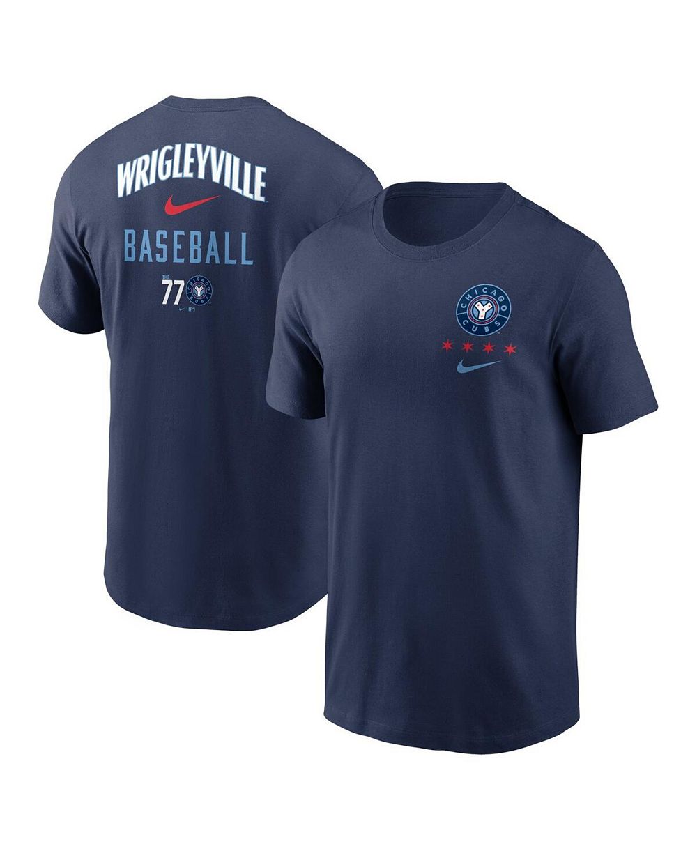 Мужская футболка Nike Navy Chicago Cubs City Connect 2-Hit