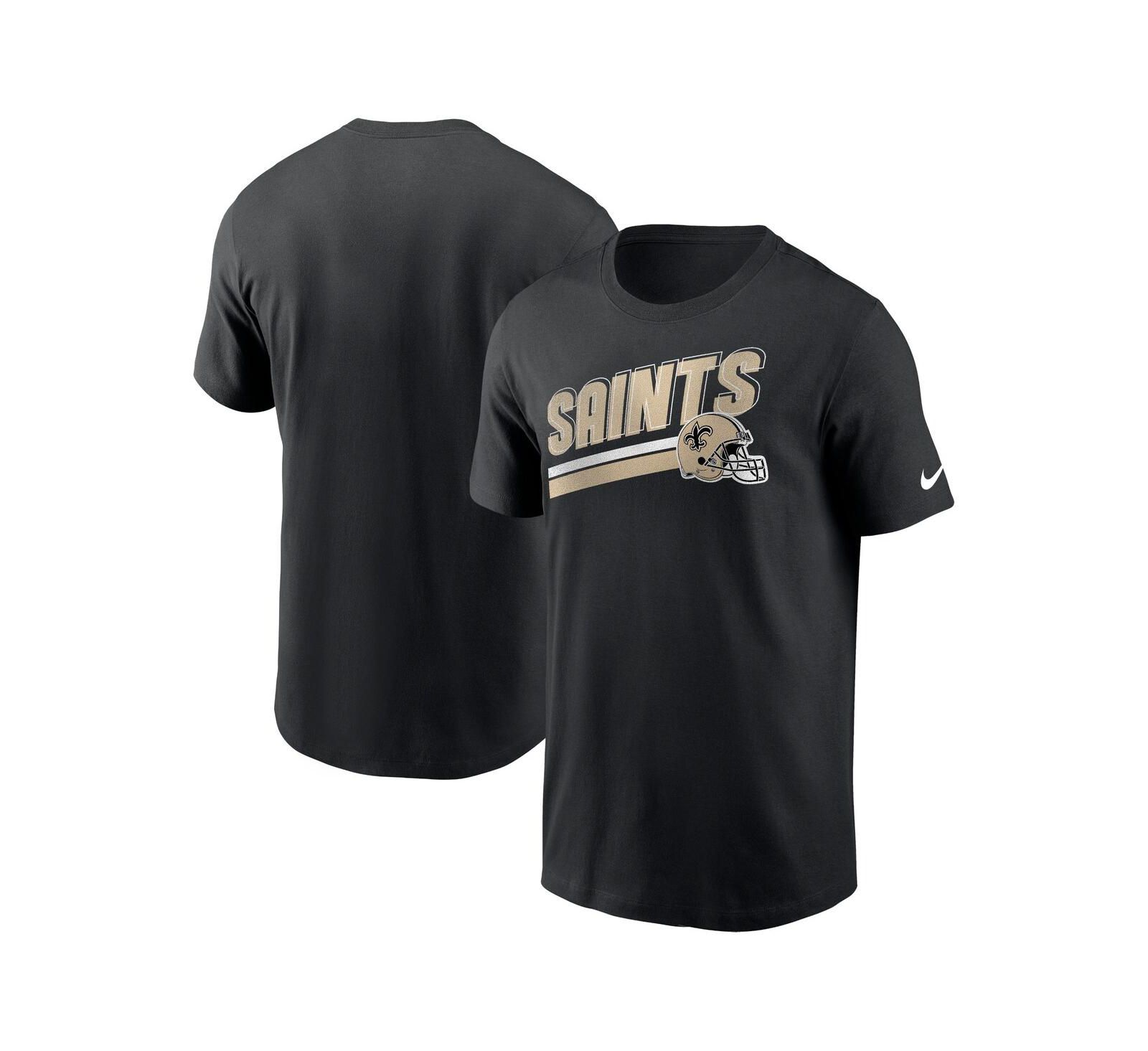 Men's Nike Black New Orleans Saints Essential Blitz Lockup T-shirt