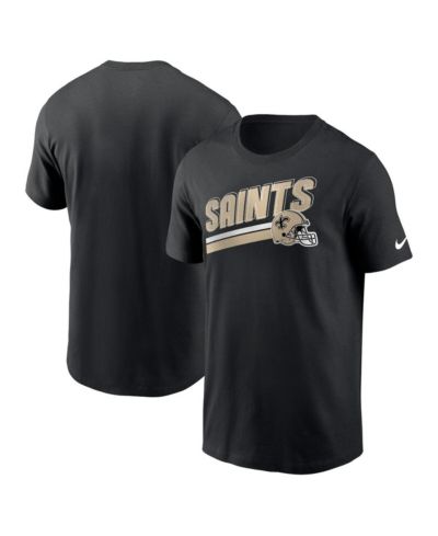 Мужская футболка Nike Black New Orleans Saints Essential Blitz Lockup
