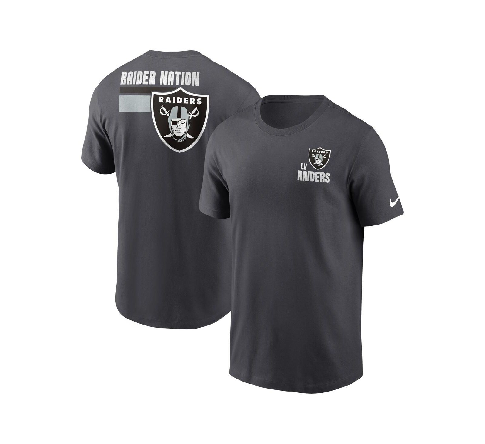 Men's Nike Anthracite Las Vegas Raiders Blitz Essential T-shirt