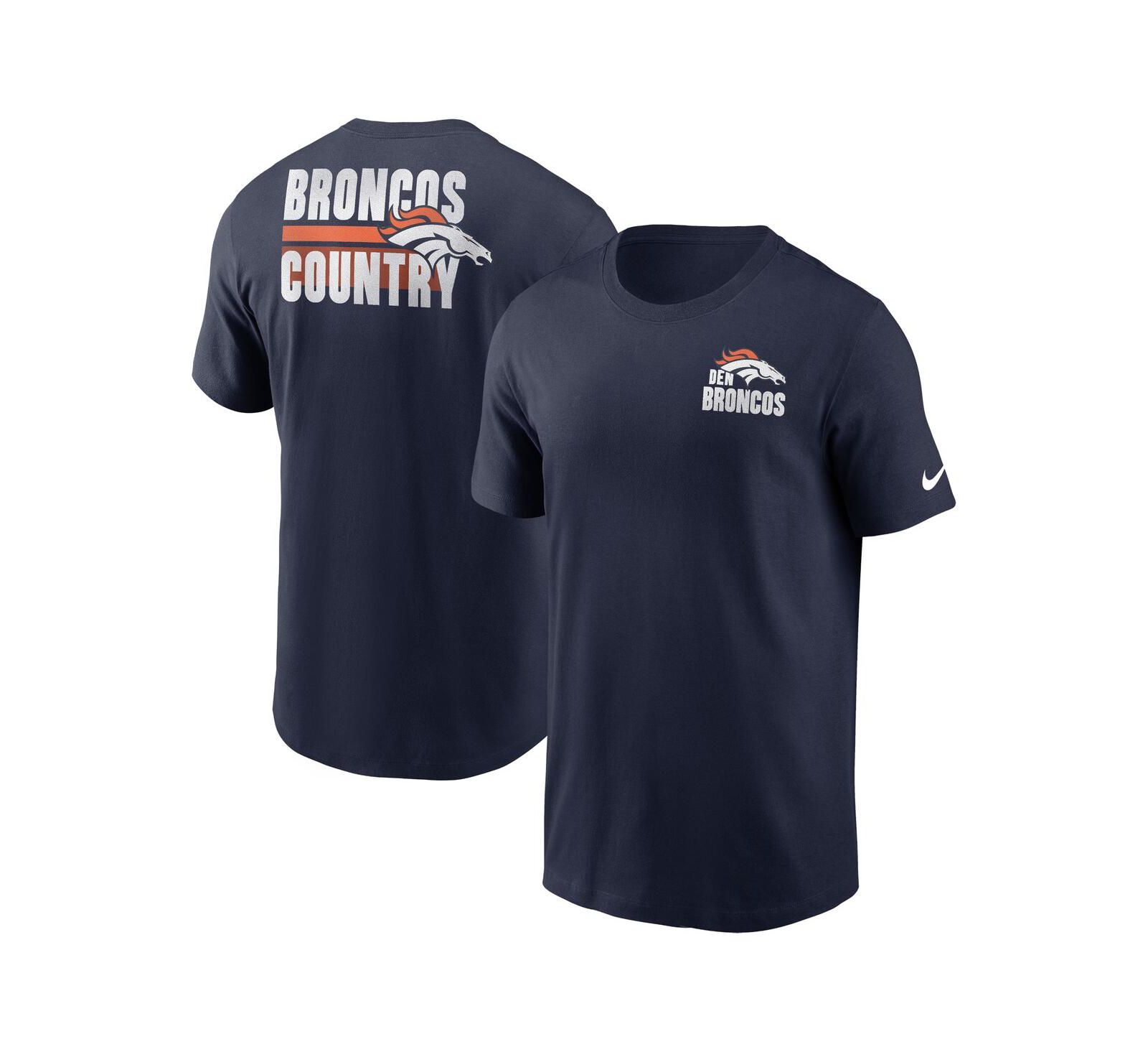 Nike Мужская футболка Denver Broncos Blitz Essential, темно-синяя