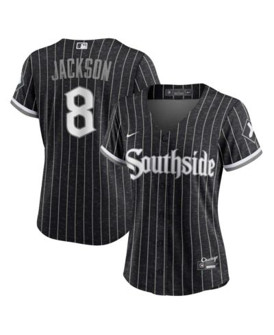 Женская джерси Nike Bo Jackson Black Chicago White Sox City Connect Replica