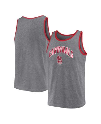 Мужской майка-топ Fanatics Heather Gray St. Louis Cardinals Primary