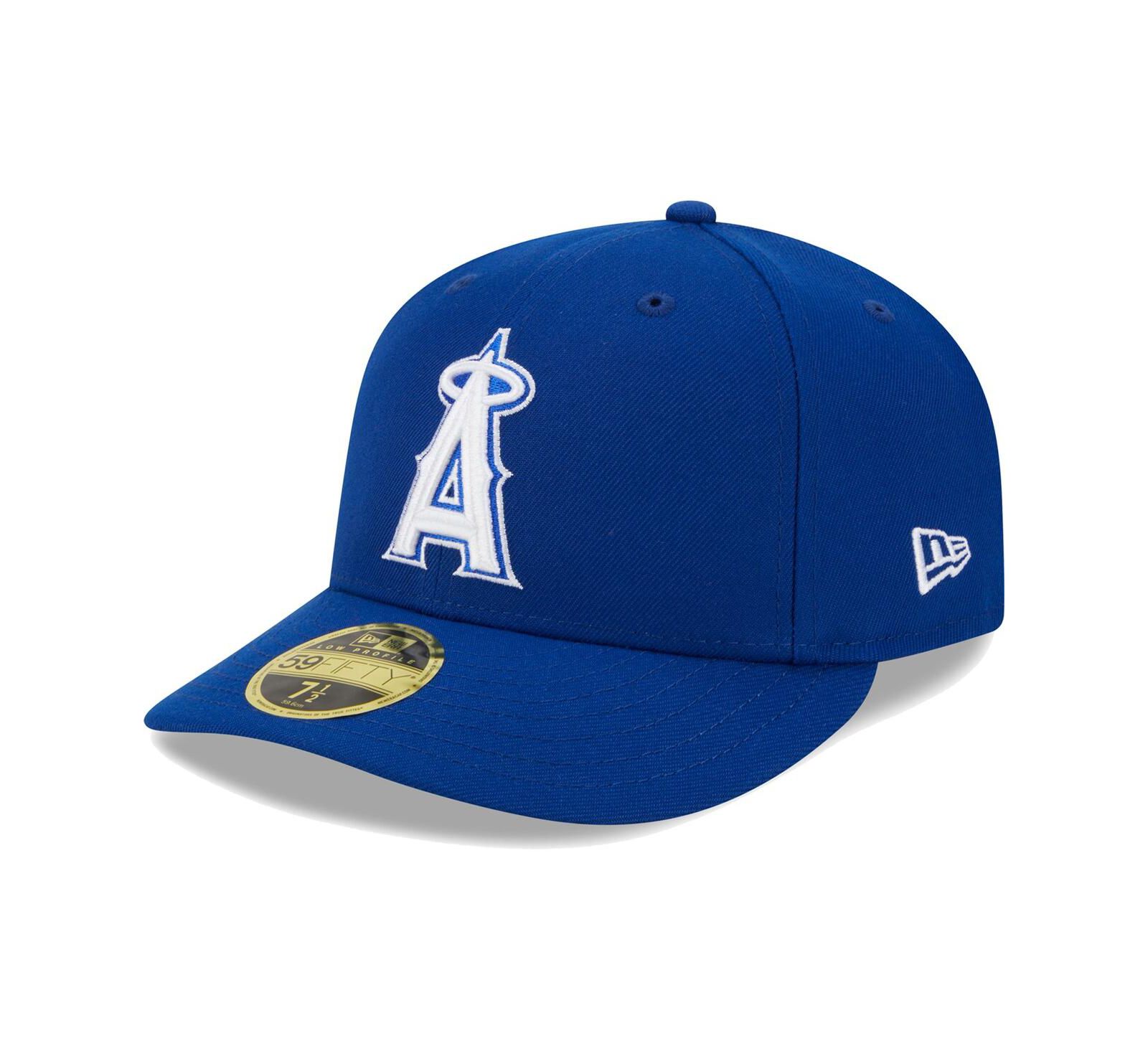 Мужская кепка New Era Low Profile 59FIFTY Los Angeles Angels White Logo