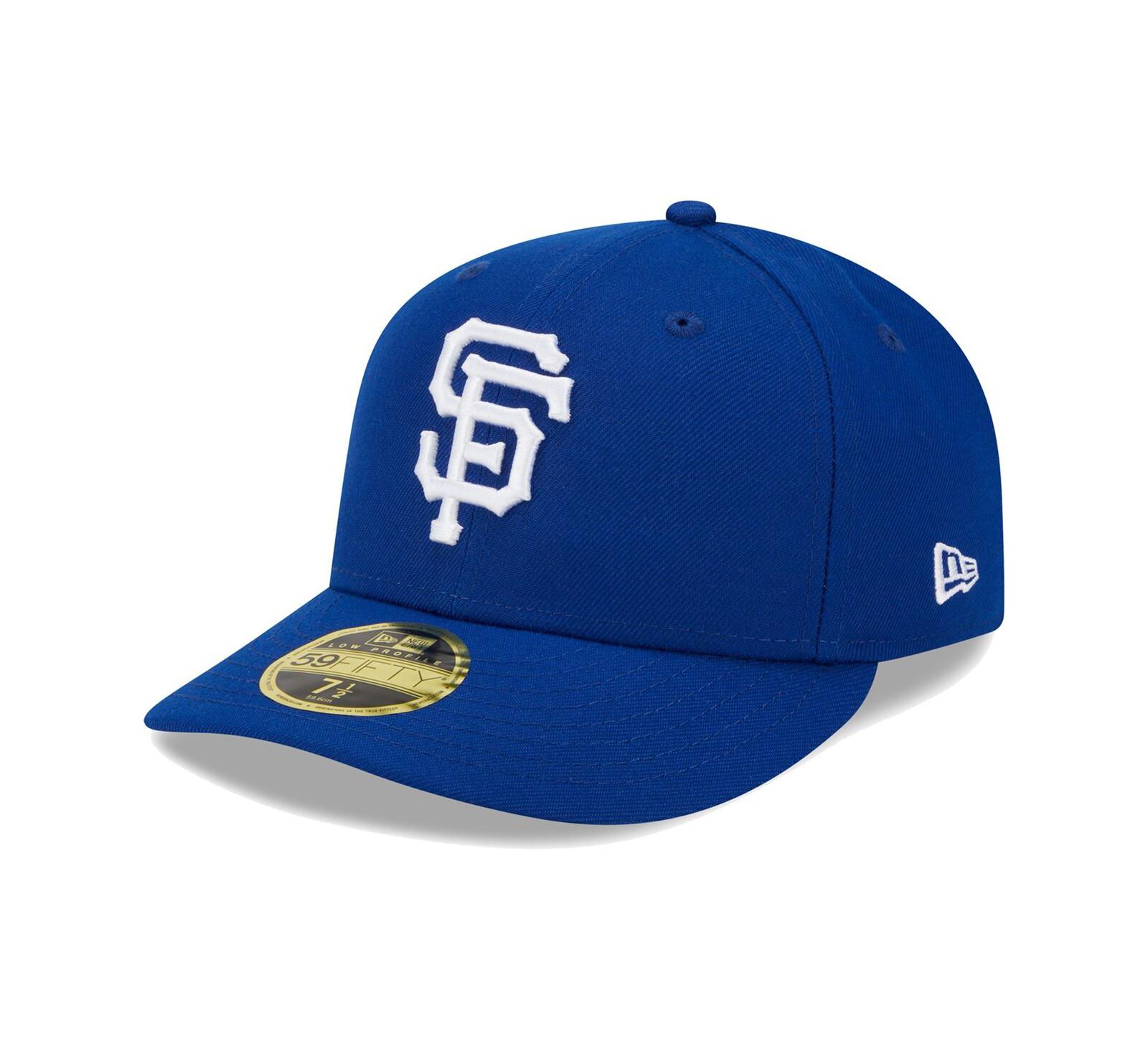 Мужская кепка New Era Royal San Francisco Giants White Logo Low Profile 59FIFTY