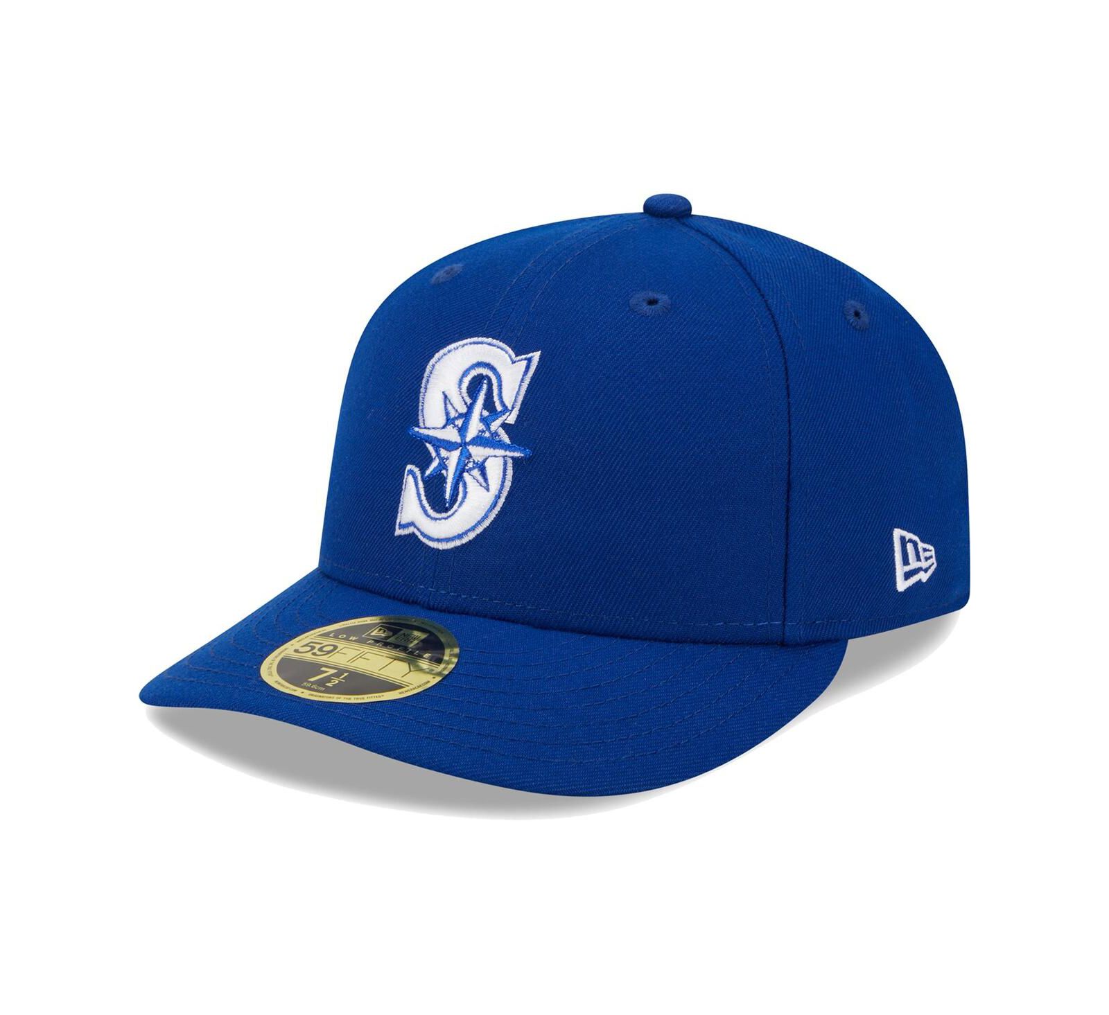 Кепка New Era Men's Royal Seattle Mariners White Logo Low Profile 59FIFTY Fitted