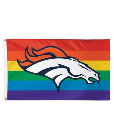 Декоративный флаг Wincraft Denver Broncos 3' x 5' Pride 1-Sided Deluxe