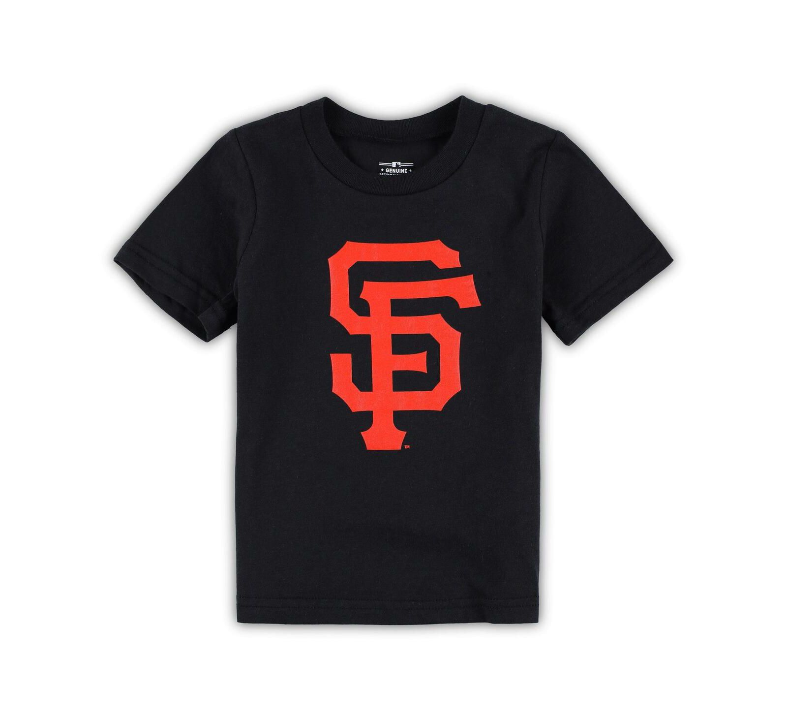 Футболка для младенцев и детей (мальчиков и девочек) Black San Francisco Giants Team Crew Primary Logo