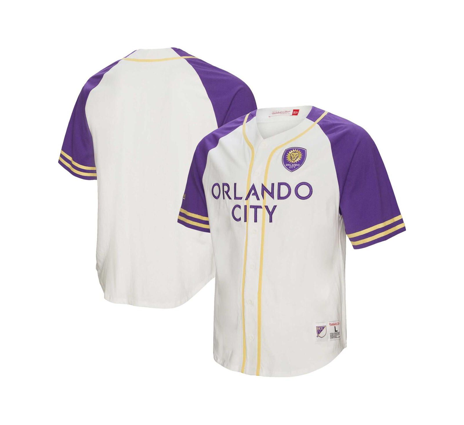 Men's Mitchell & Ness Мужская джерси Orlando City SC Practice Day White