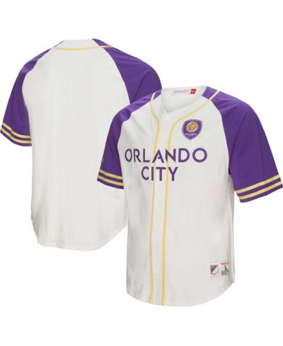 Men's Mitchell & Ness Мужская джерси Orlando City SC Practice Day White