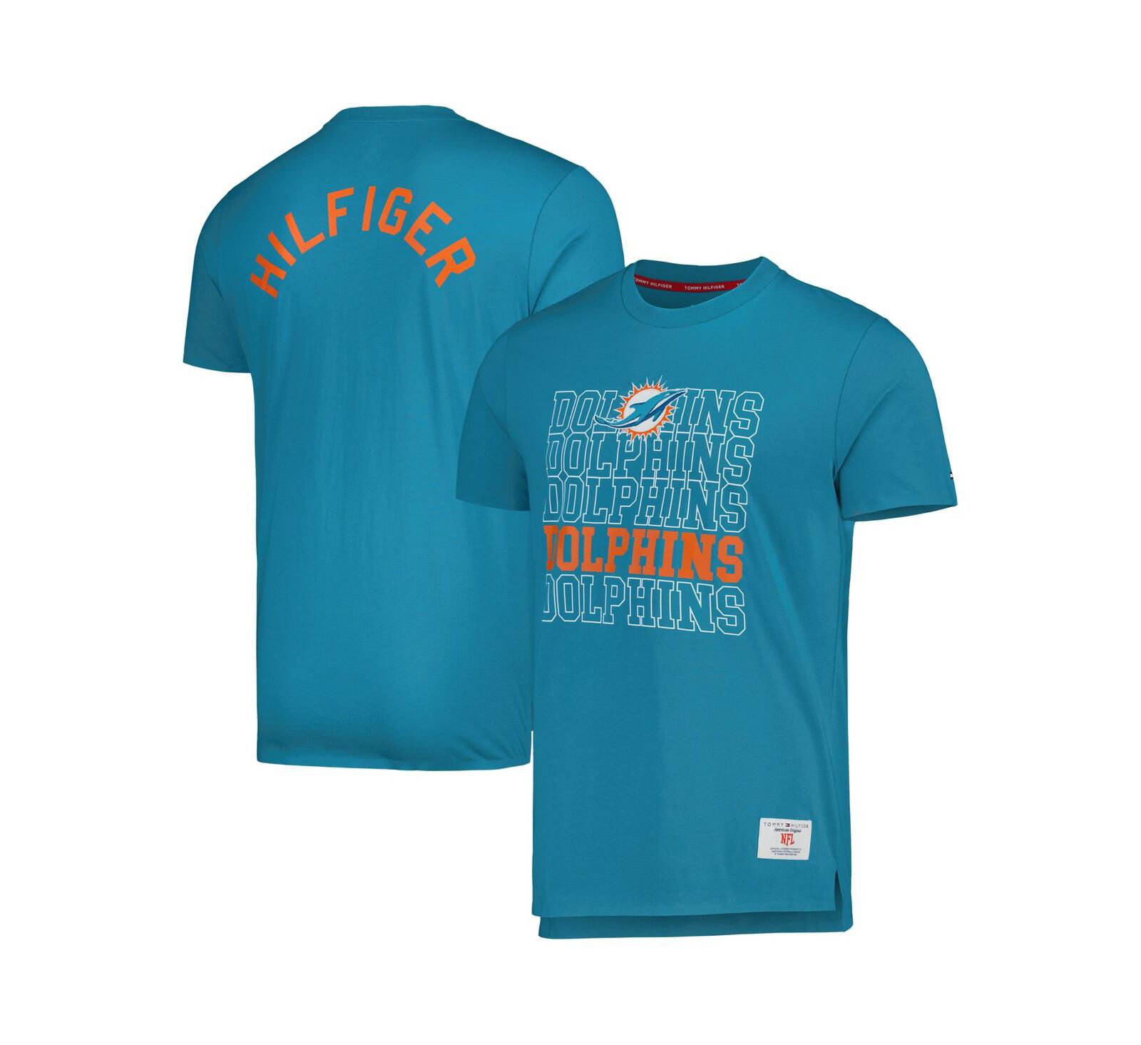 Men's Tommy Hilfiger Aqua Miami Dolphins Liam T-shirt