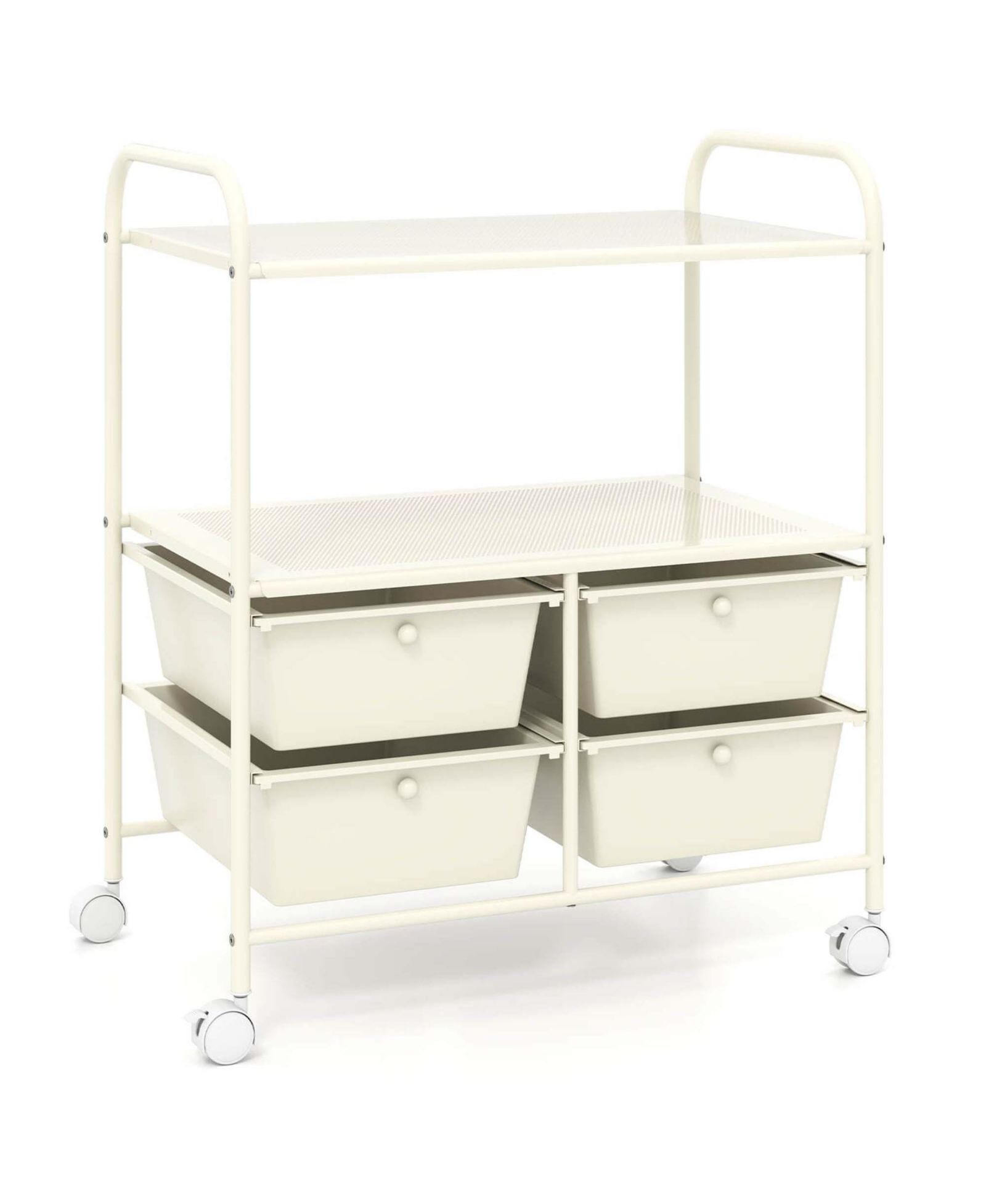 4Drawer Rolling Storage Cart shelf Scrapbook Paper Office School