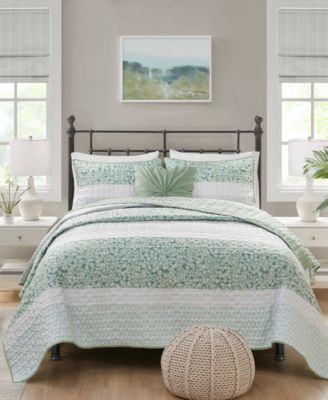 Madison Park Caralie Seersucker 4-Pc. Quilt Set, Full/Queen