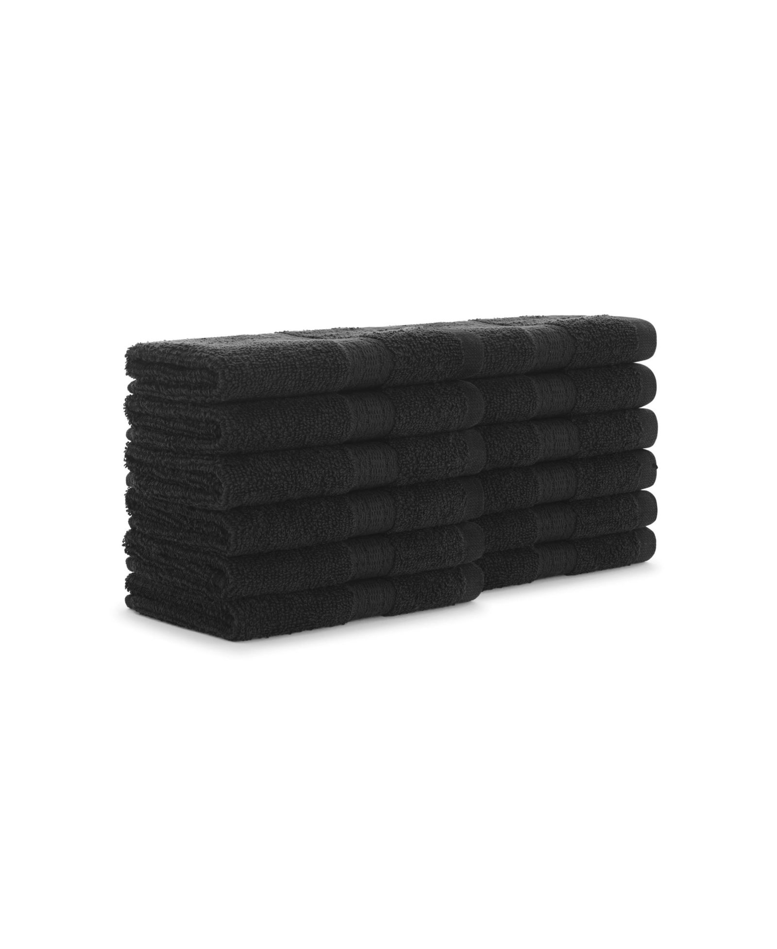 Arkwright Home True Color Soft Cotton 12 Pack Bathroom Washcloths, 12x12 in