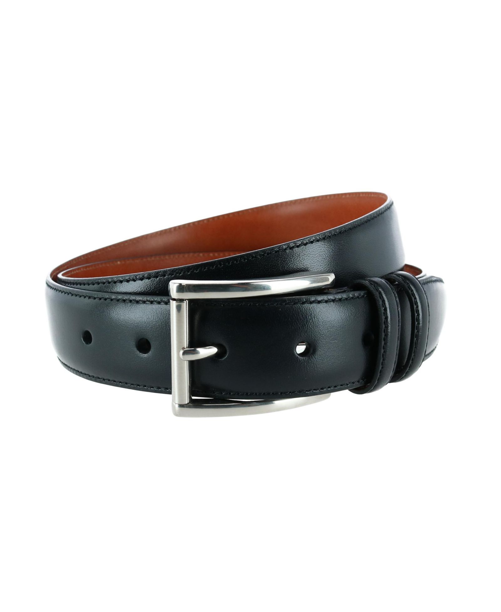 TRAFALGAR Мужской кожаный ремень Lorenzo 32mm Dropped Edge