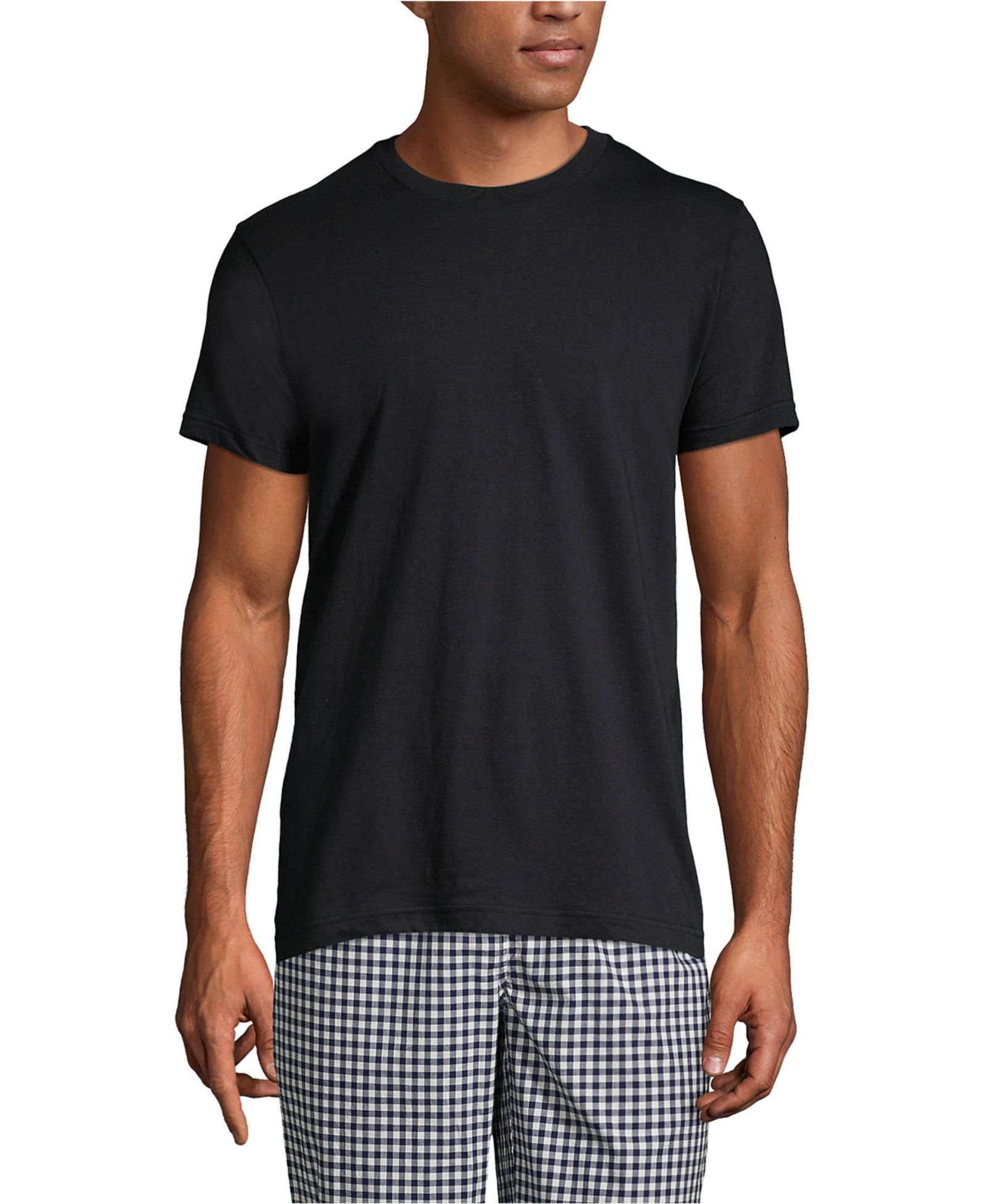 Lands' End Men's Crewneck Undershirt 3 Pack