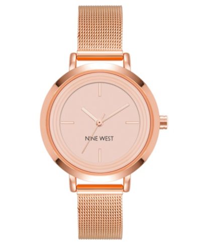Nine West Женские часы с сетчатым ремешком, 34mm