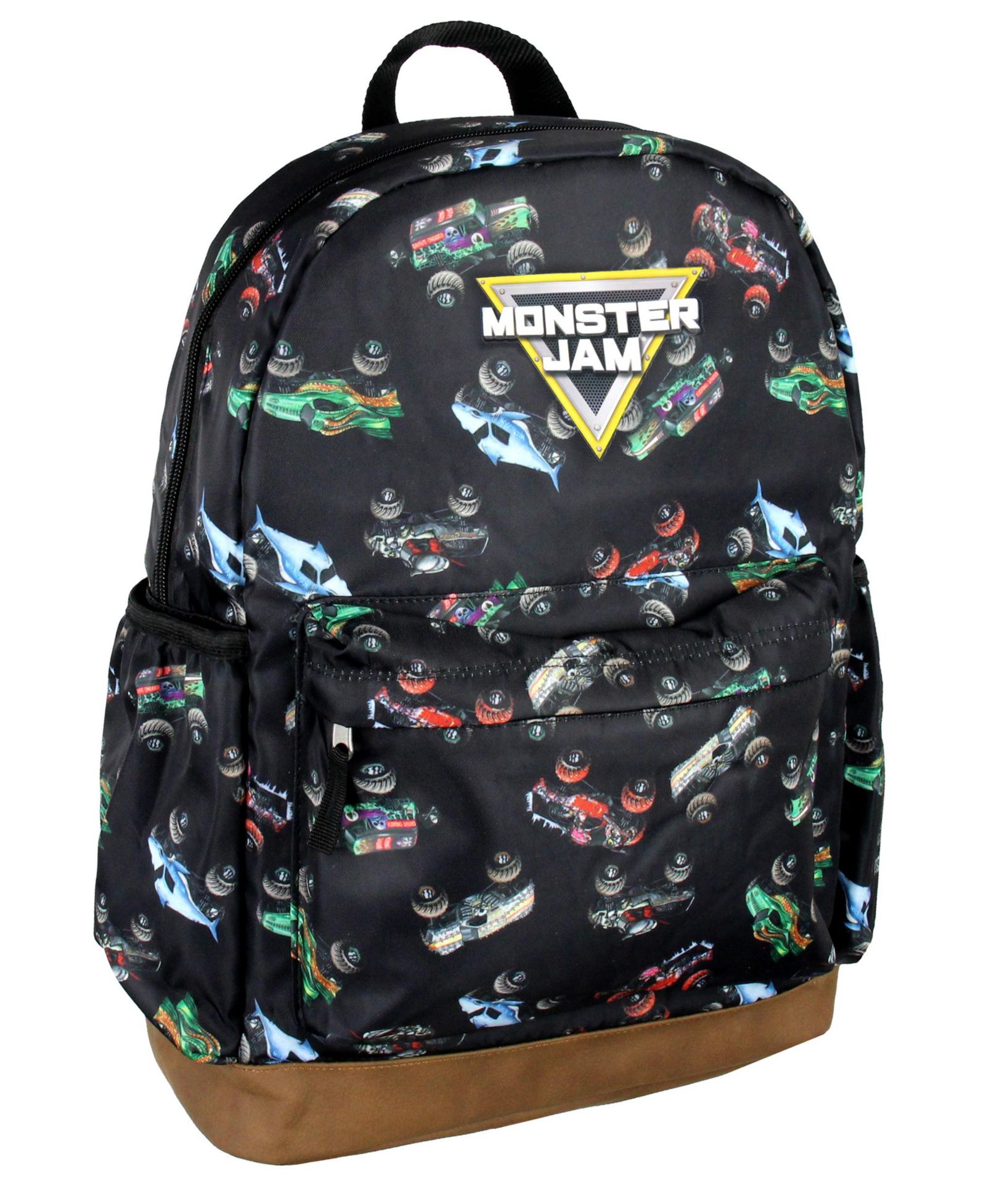 Monster Jam Trucks Dragon Zombie Grave Digger Megalodon All Over Print Backpack 16"