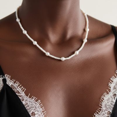 Ожерелье Joey Baby Mixed Freshwater Pearl с жемчугом 9-11 mm и 3-4 mm