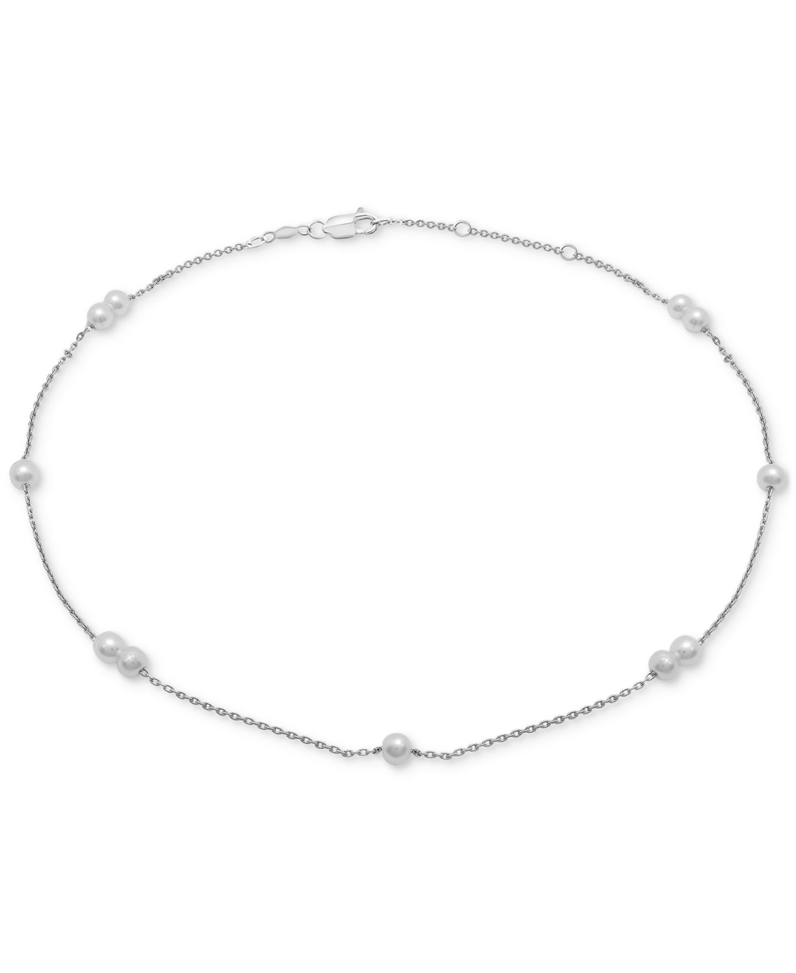 Браслет-анклет Cultured Freshwater Pearl 3mm Station