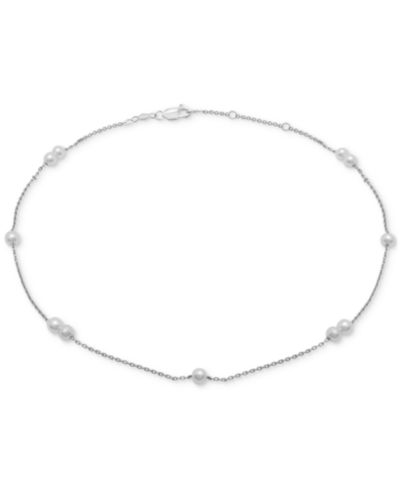 Браслет-анклет Cultured Freshwater Pearl 3mm Station