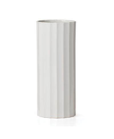 Lenox French Perle Scallop Cylinder Vase, Medium