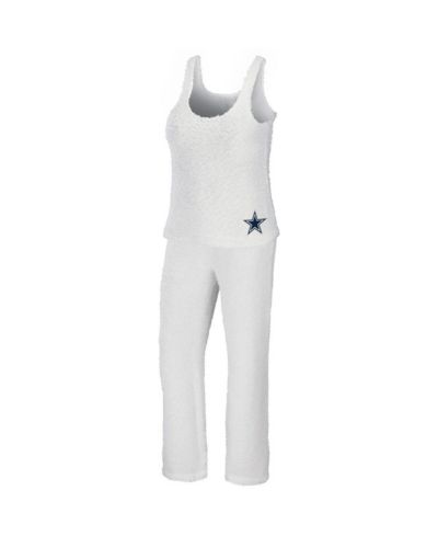 Женский комплект WEAR by Erin Andrews Cream Dallas Cowboys Plus Size: топ с вырезом Scoop Neck и брюки