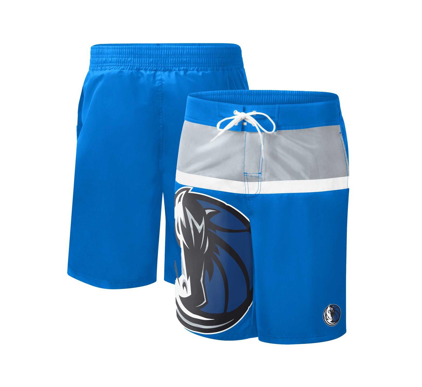 Men's G-III Sports by Carl Banks Blue Dallas Mavericks Sea Wind Swim Trunks