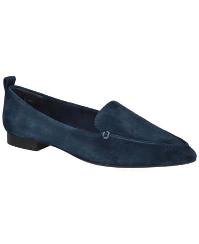 Navy Suede Leather
