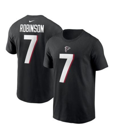 Футболка Nike Men's Bijan Robinson Black Atlanta Falcons 2023 NFL Draft Player Name and Number
