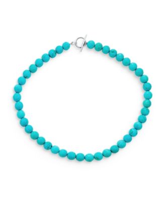 Bling Jewelry ожерелье с бусинами из бирюзы и застежкой-тогл 20"