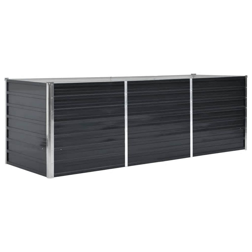Приподнятая грядка из оцинкованной стали Anthracite Durable