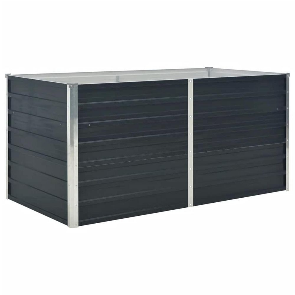 Приподнятая грядка vidaXL Anthracite Galvanized Steel Medium Durable