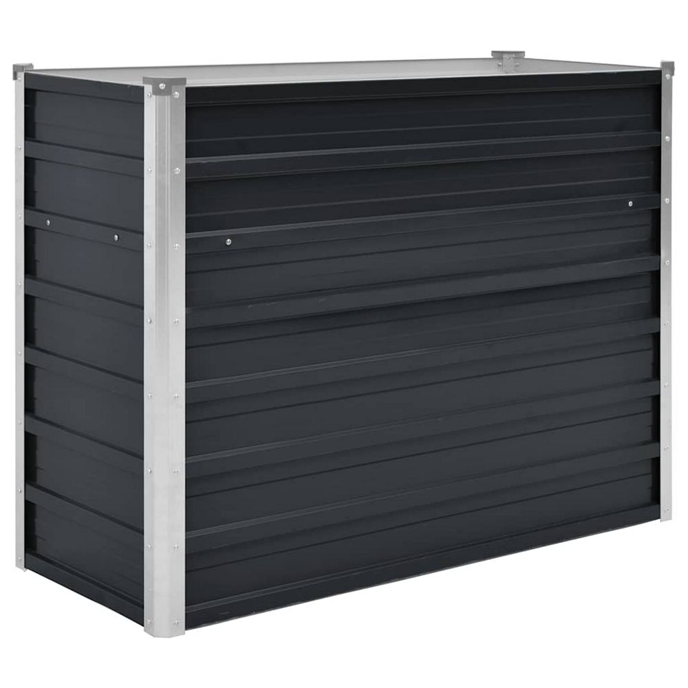 vidaXL Galvanized Steel Garden Raised Bed 39.4 x 15.7 x 30.3 in