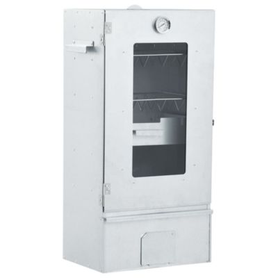 vidaXL BBQ Oven Smoker with 2.2 lb Wood Chips 17.5"x11.4"x32.7"
