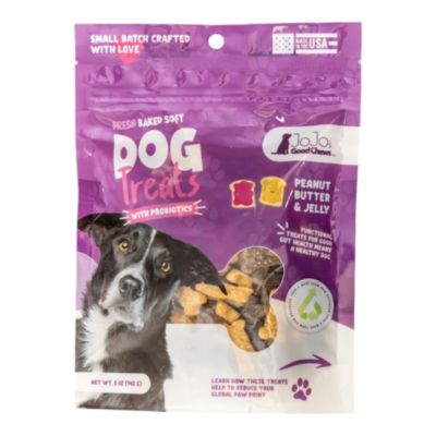 JoJo Good Chews Peanut Butter & Jelly Soft Chew Dog Treats – 5 oz/(2-Pack)