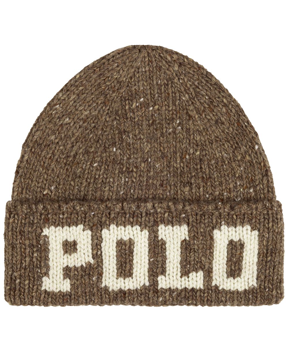 Polo Ralph Lauren Мужская вязаная шапка Beanie Knit Tweed Polo