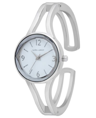 Женские часы Laura Ashley Quartz Silver-Tone Alloy 28mm
