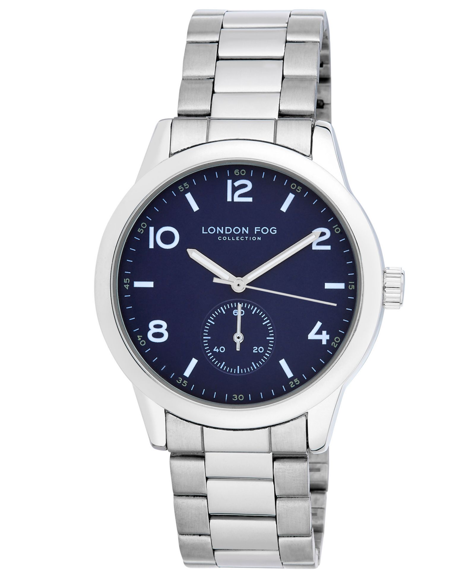 Женские часы London Fog Quartz Perth Silver-Tone Alloy 42mm