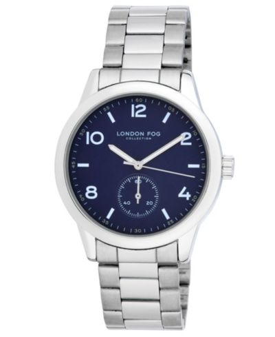 Женские часы London Fog Quartz Perth Silver-Tone Alloy 42mm